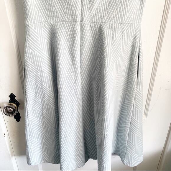 Banana Republic Dress Jacquard Geometric Print Sleeveless A-Line Size 6 - Picture 12 of 14